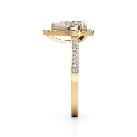 Serena Teardrop Glow Ring