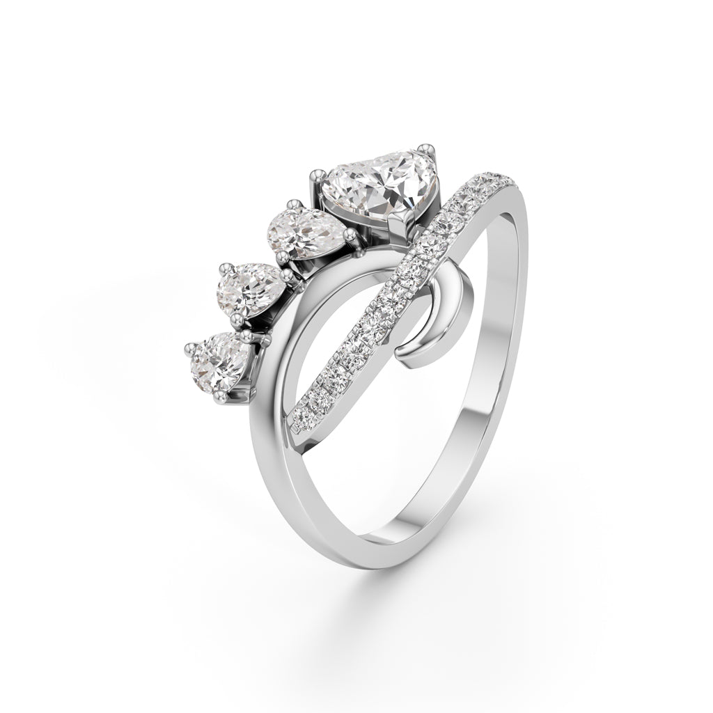 Roselle Heart Harmony Ring