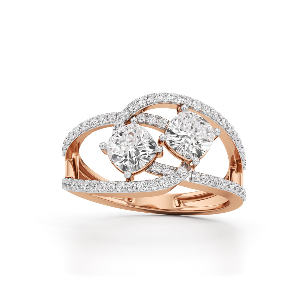 Aurora Dual Radiance Diamond Ring