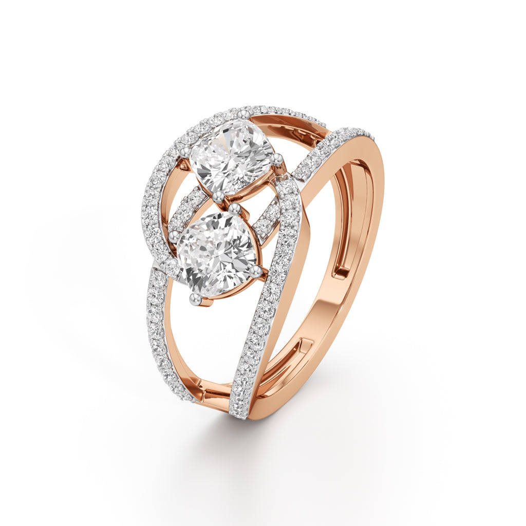 Aurora Dual Radiance Diamond Ring