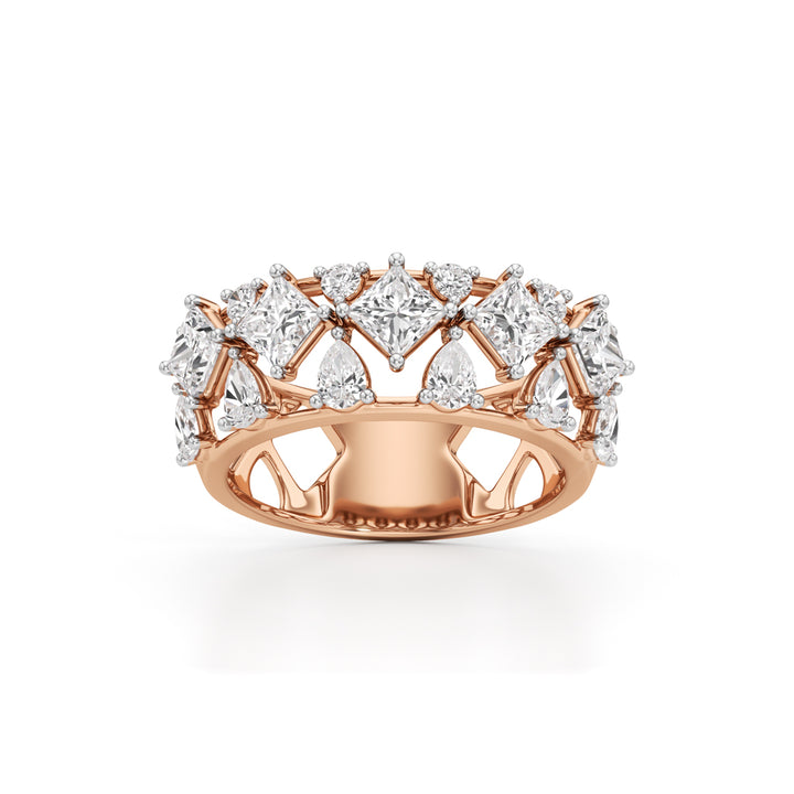 Celestia Regal Diamond Cluster Ring