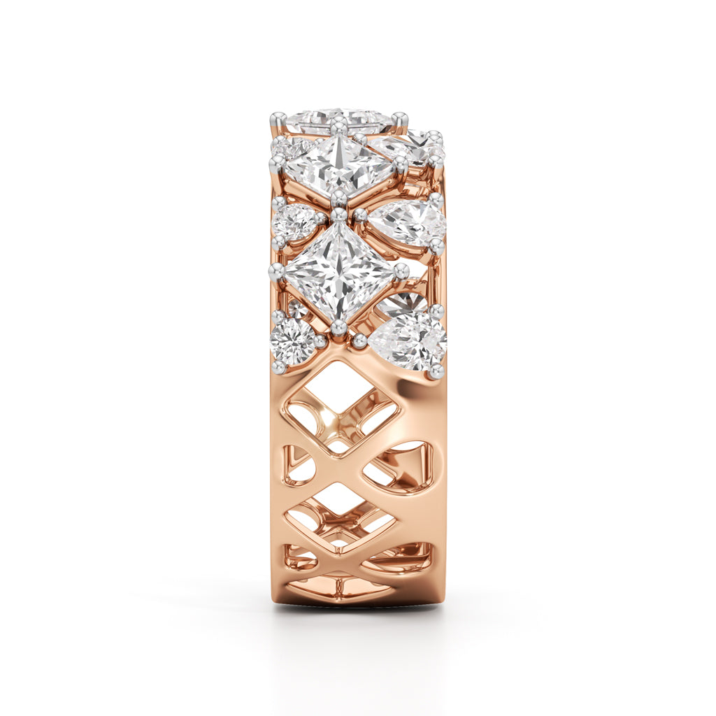 Celestia Regal Diamond Cluster Ring