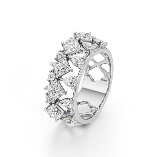 Celestia Regal Diamond Cluster Ring
