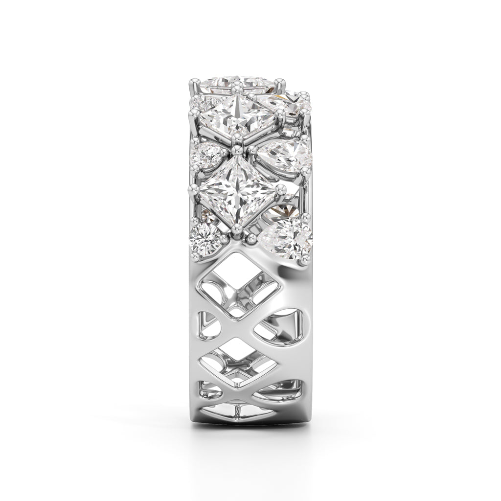 Celestia Regal Diamond Cluster Ring