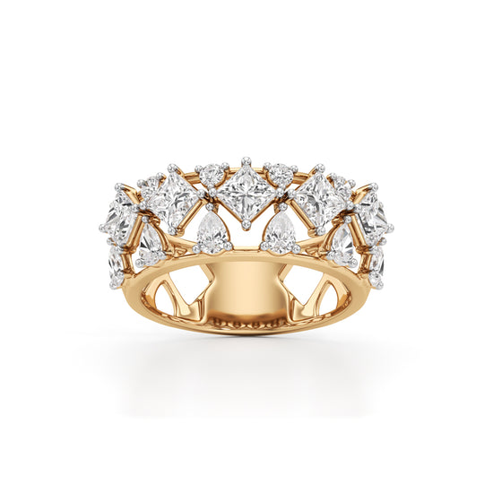Celestia Regal Diamond Cluster Ring