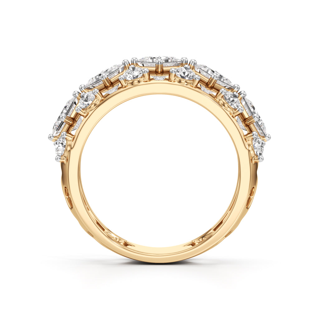 Celestia Regal Diamond Cluster Ring
