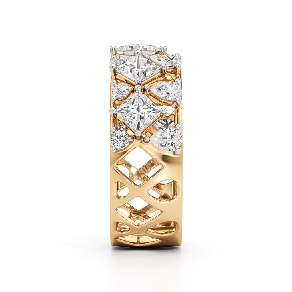 Celestia Regal Diamond Cluster Ring