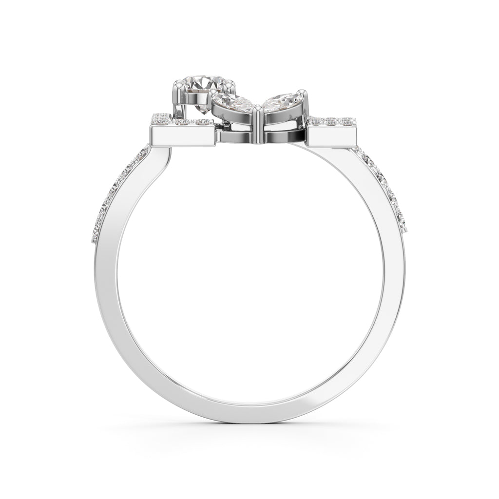 Amora LOVE Motif Diamond Ring