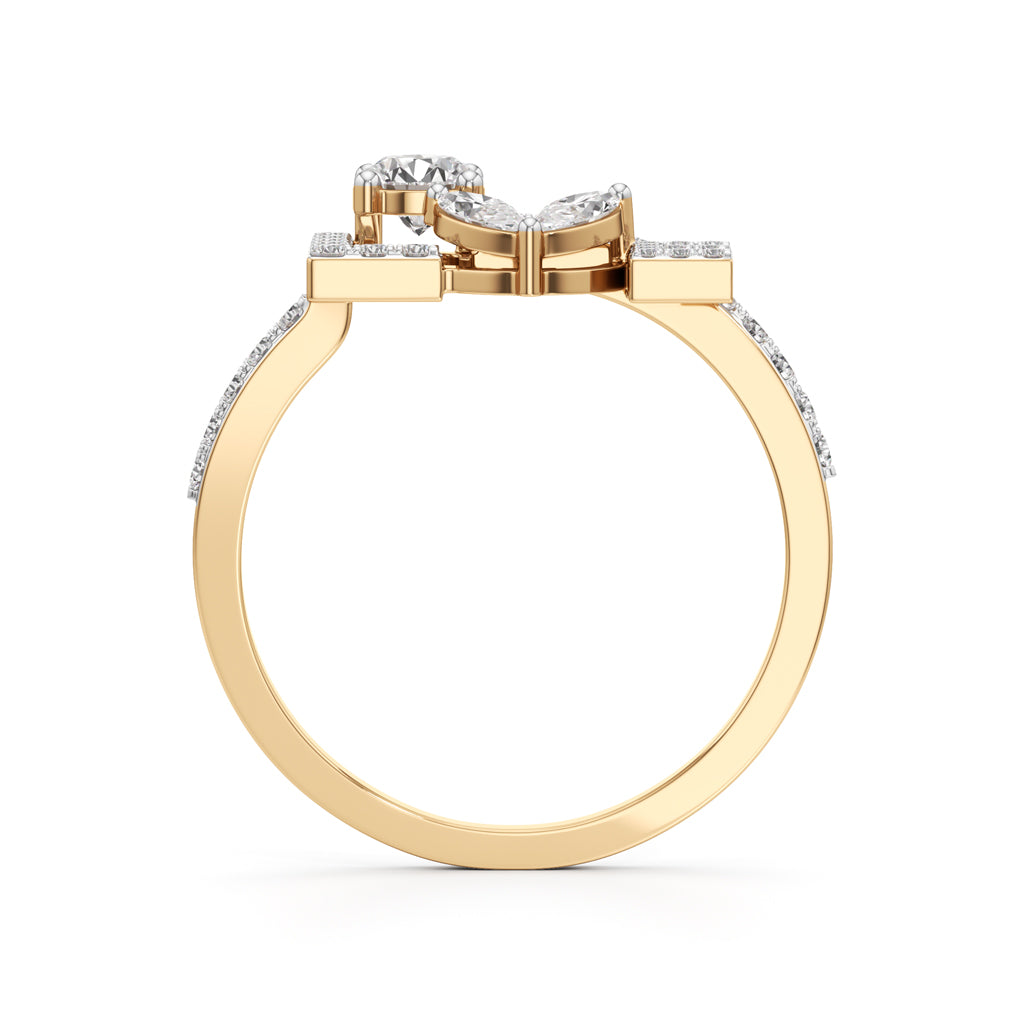 Amora LOVE Motif Diamond Ring