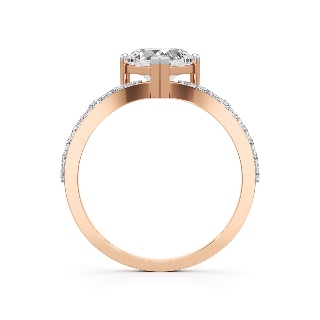 Amoura Heart-Cut Diamond Halo Ring
