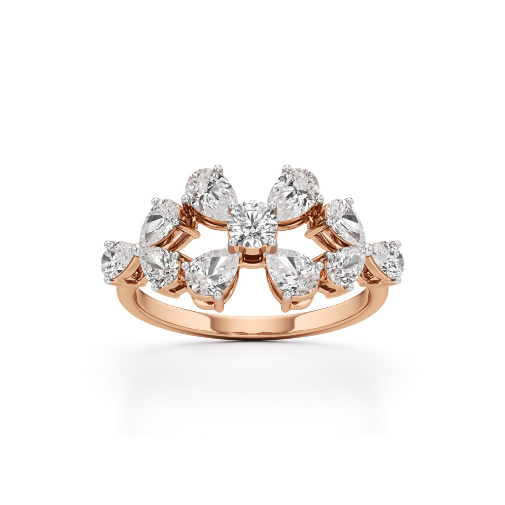 Florenza Petal Cluster Ring