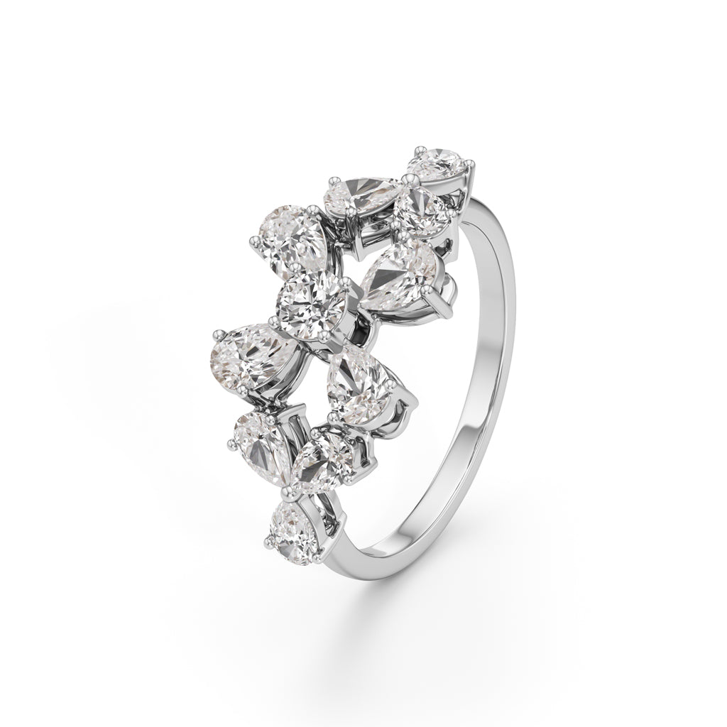 Florenza Petal Cluster Ring
