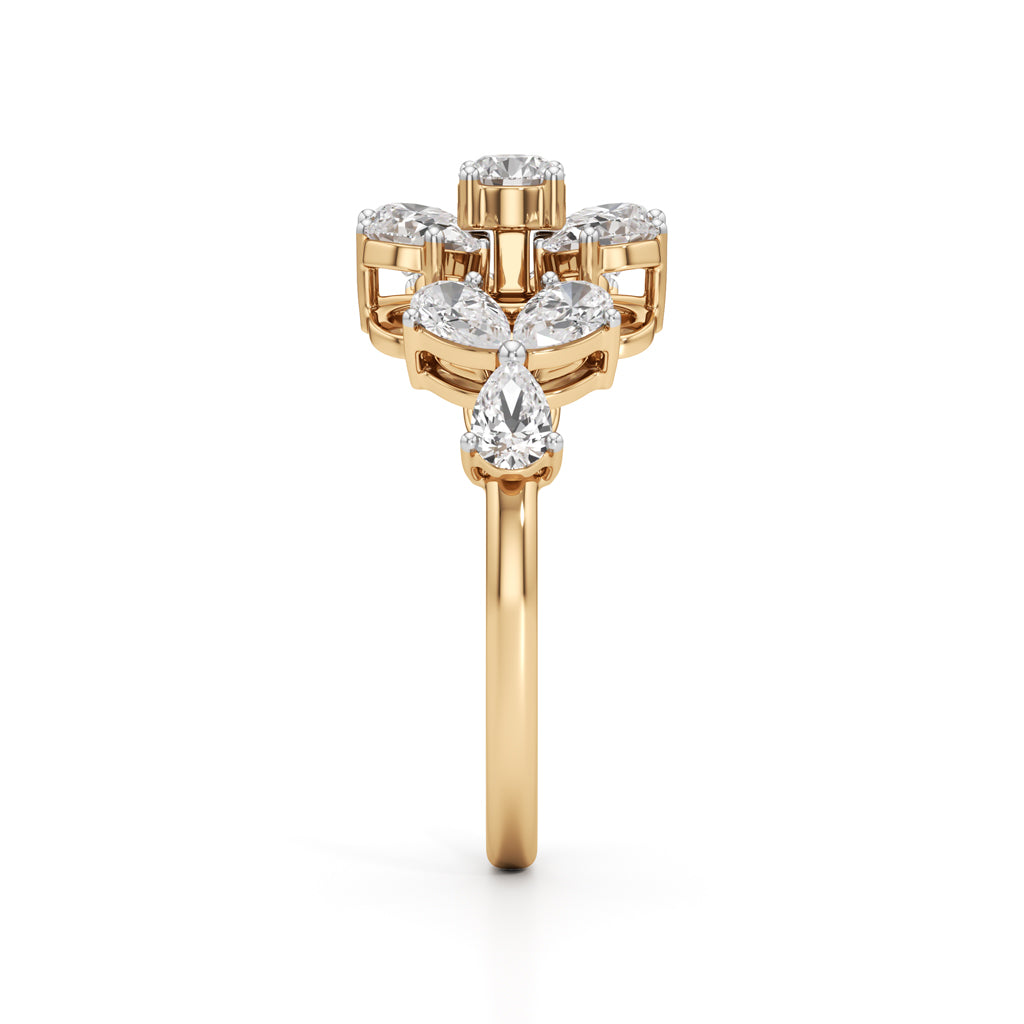 Florenza Petal Cluster Ring