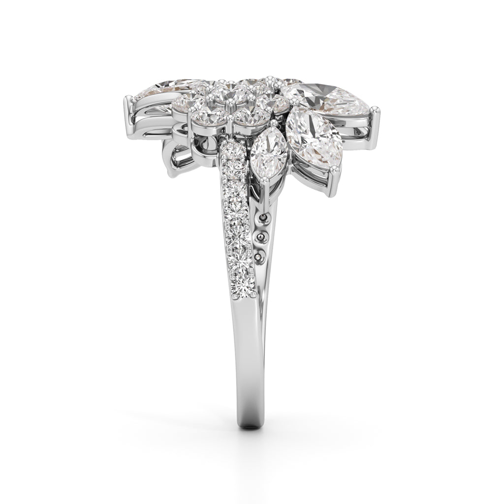 Elysia Marquise Bloom Diamond Ring