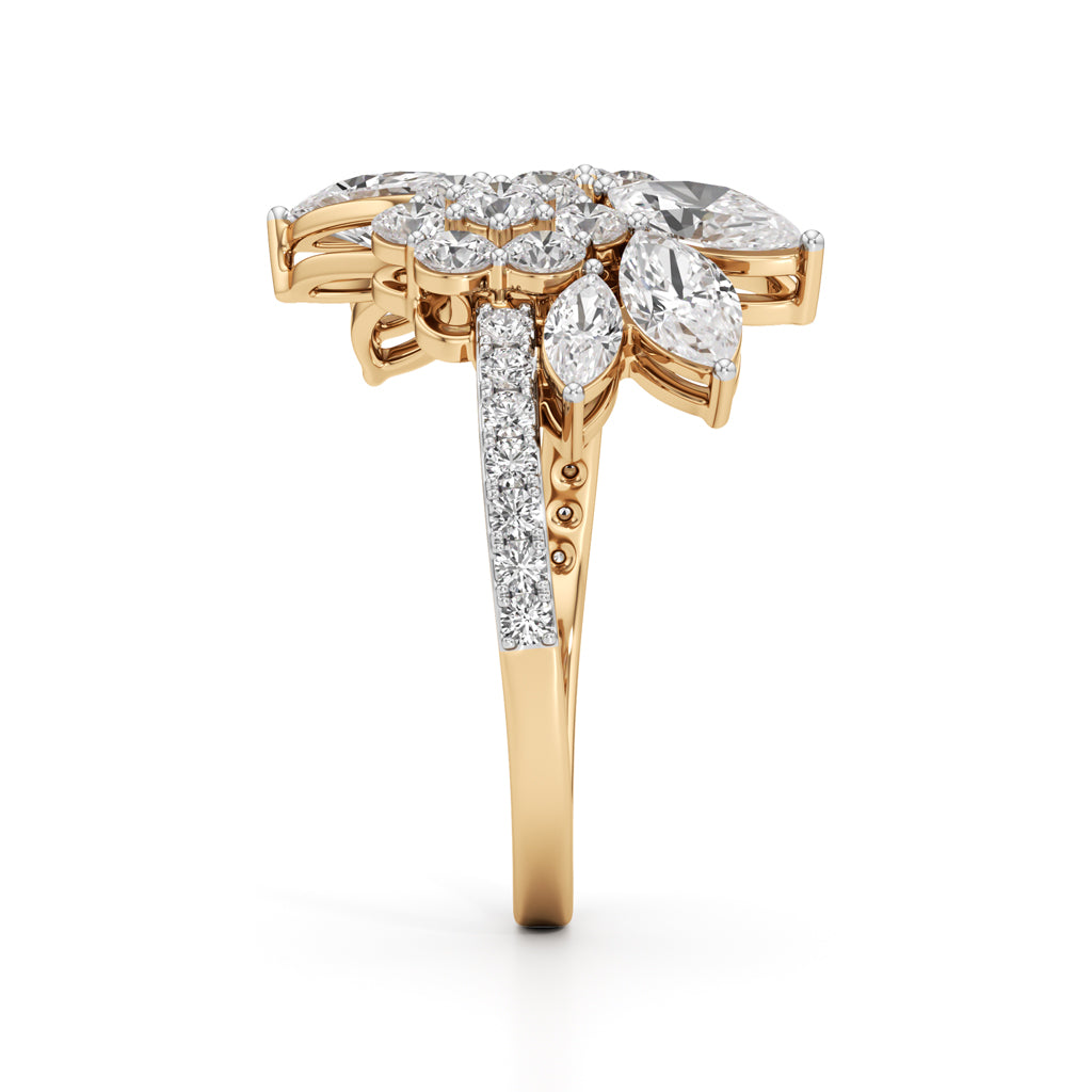Elysia Marquise Bloom Diamond Ring