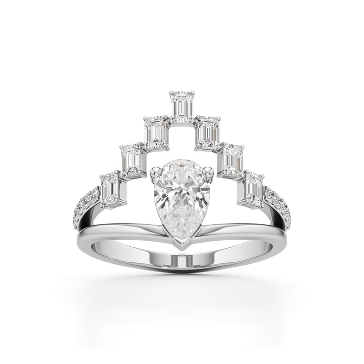 Celestia Radiant Crown Diamond Ring