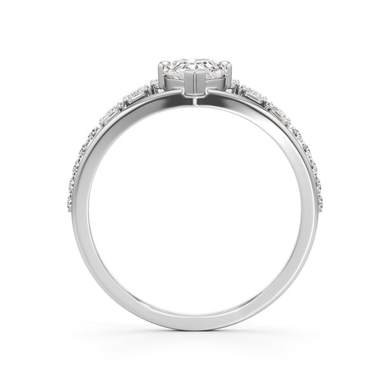 Celestia Radiant Crown Diamond Ring