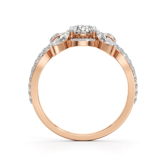 Majestic Petal Cluster Ring