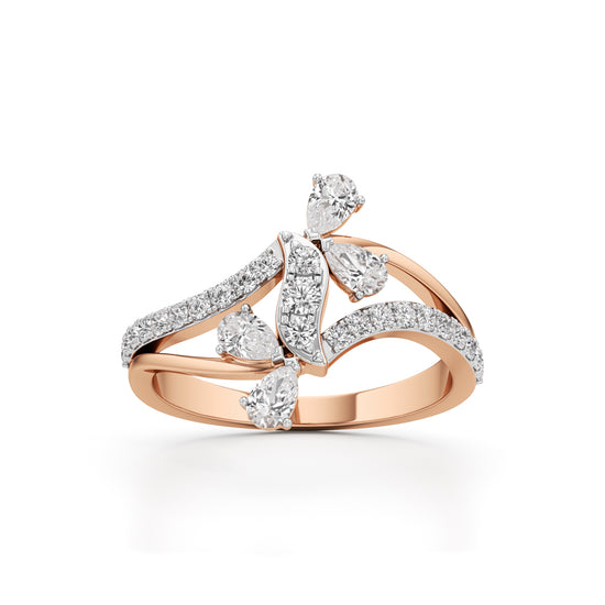 Serenity Flow Diamond Ring