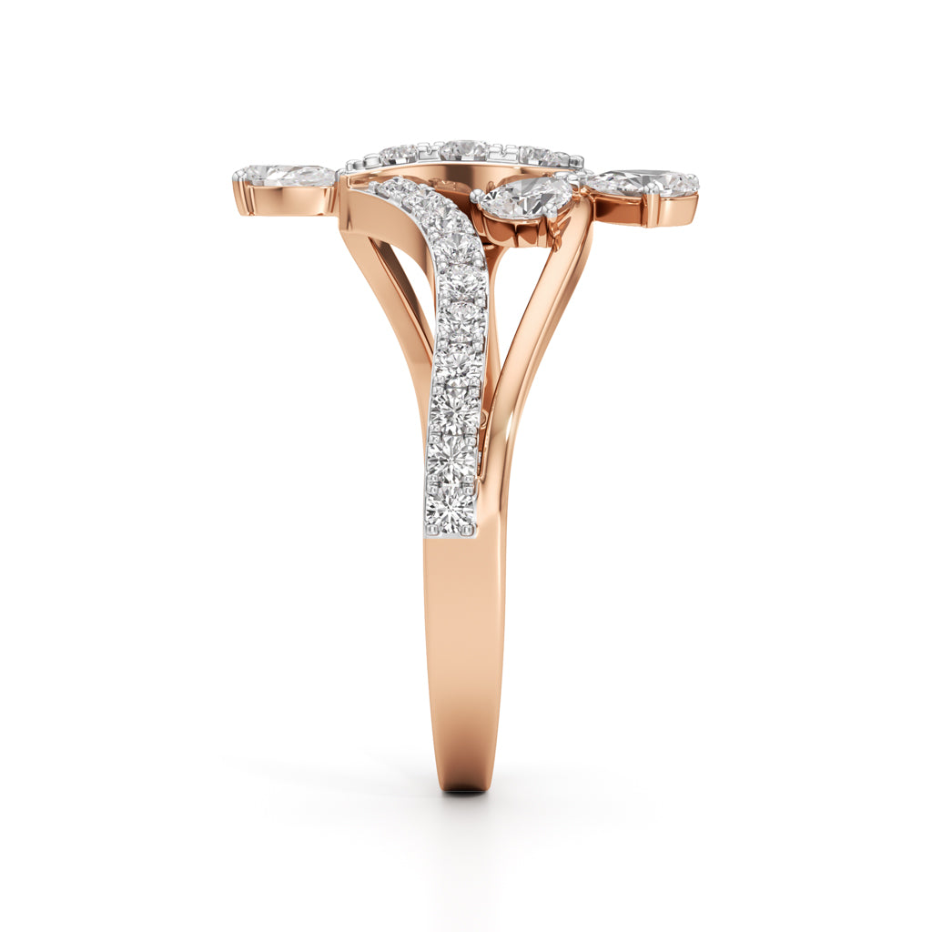 Serenity Flow Diamond Ring