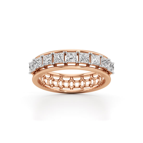 Regalia Princess-Cut Diamond Eternity Band