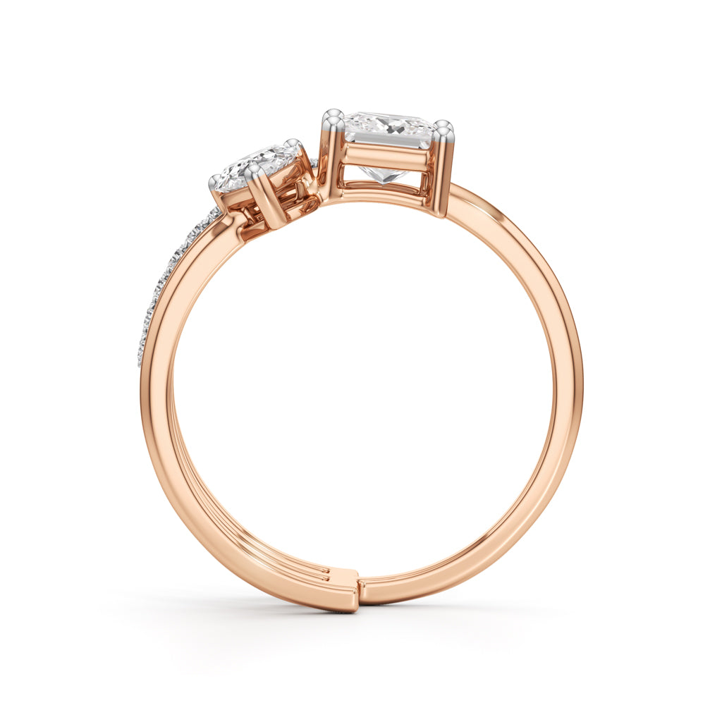 Aurora Dual-Stone Designer Ring
