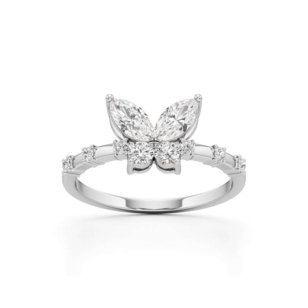 Papillon Sparkle Diamond Butterfly Ring
