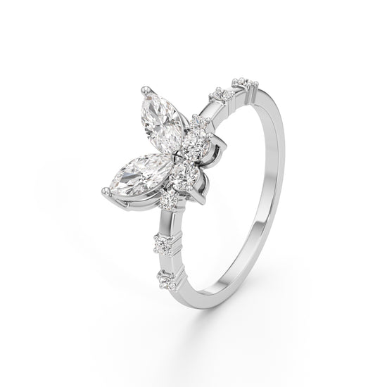 Papillon Sparkle Diamond Butterfly Ring