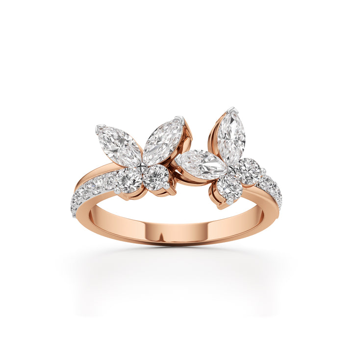 Butterfly Bloom Diamond Ring