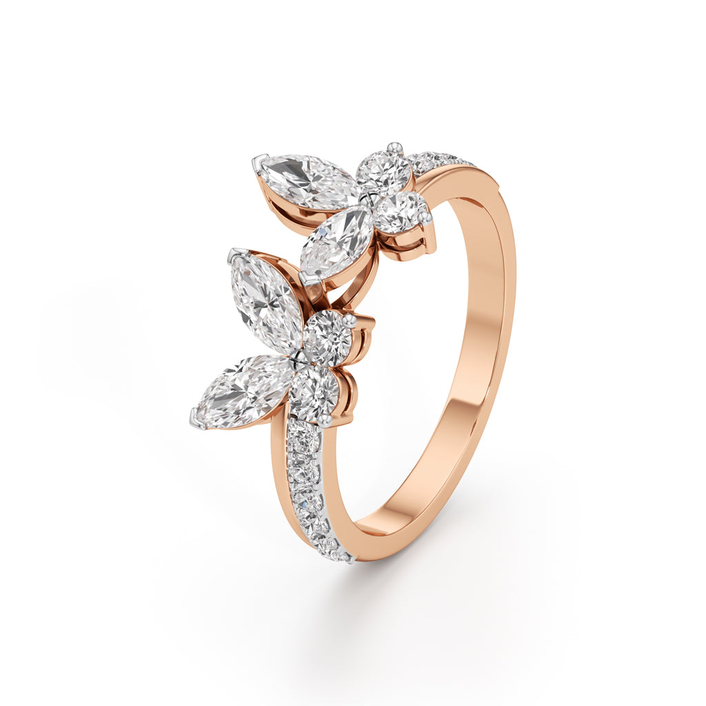 Butterfly Bloom Diamond Ring