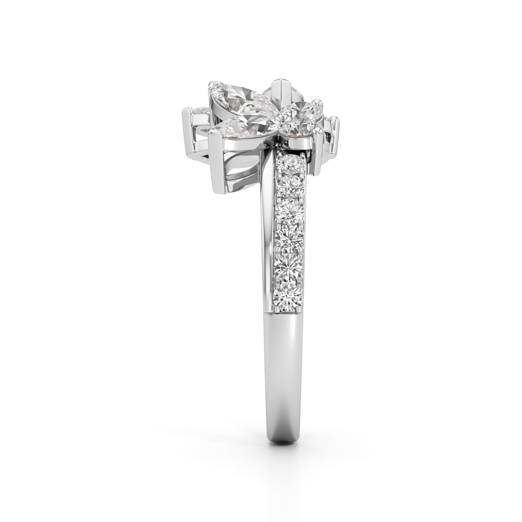Butterfly Bloom Diamond Ring