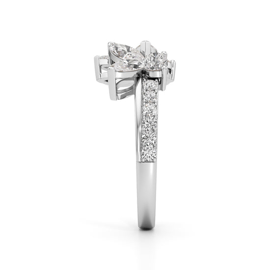 Butterfly Bloom Diamond Ring