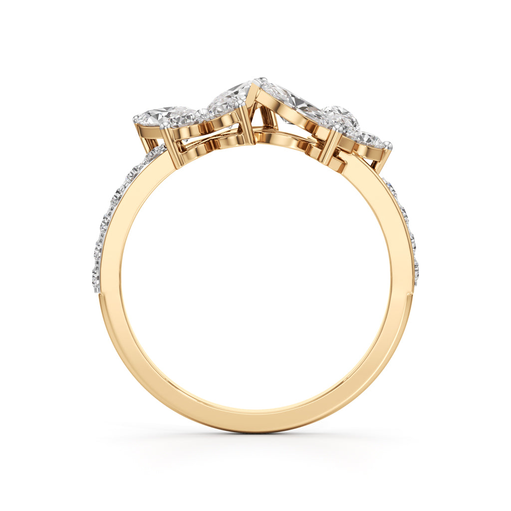 Butterfly Bloom Diamond Ring