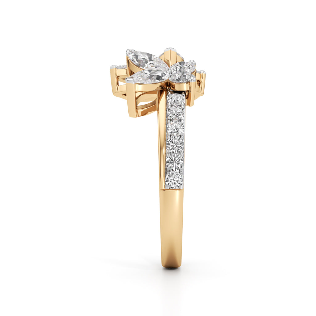 Butterfly Bloom Diamond Ring