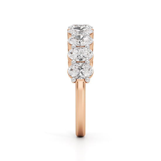 Elysia Nine-Stone Oval Diamond Band