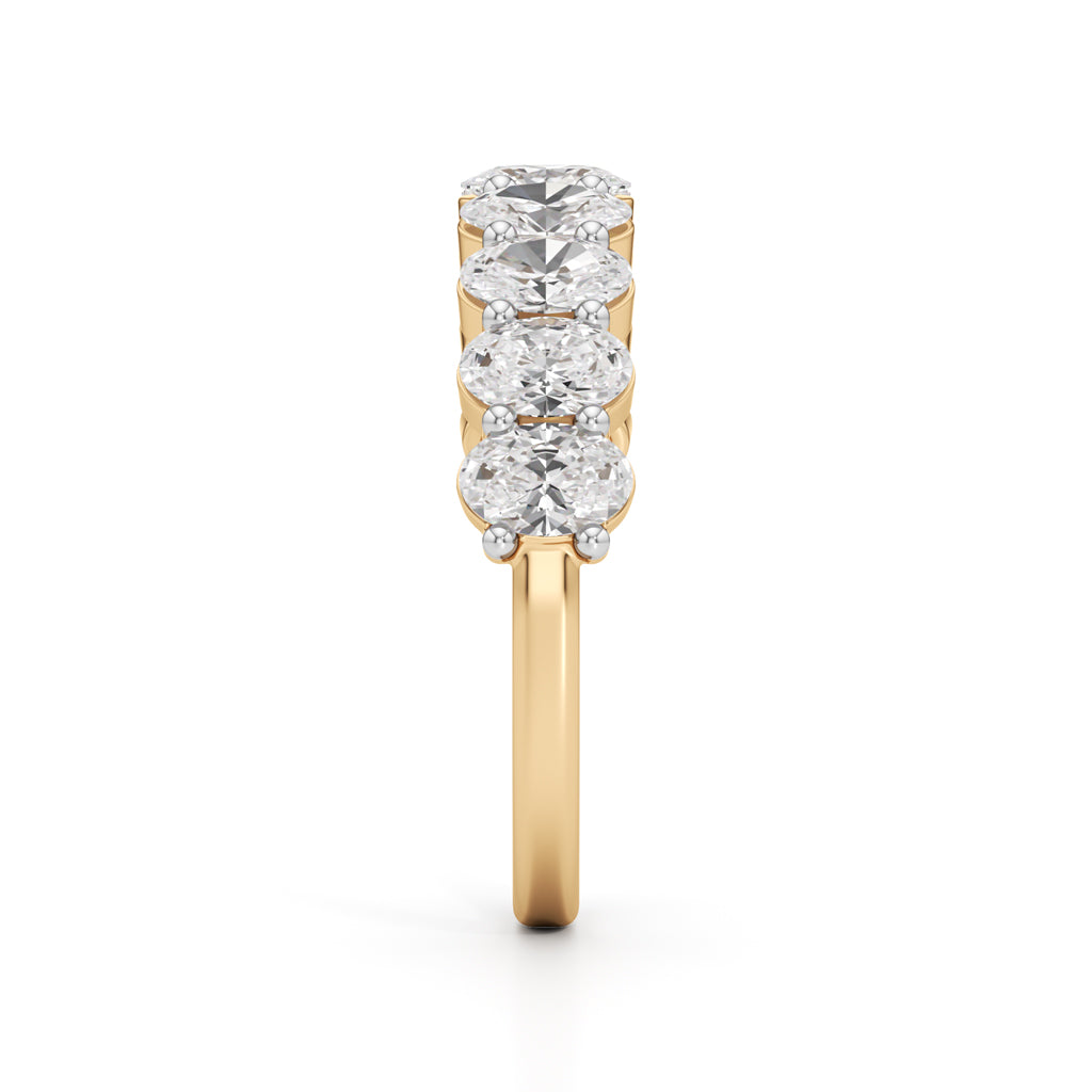 Elysia Nine-Stone Oval Diamond Band