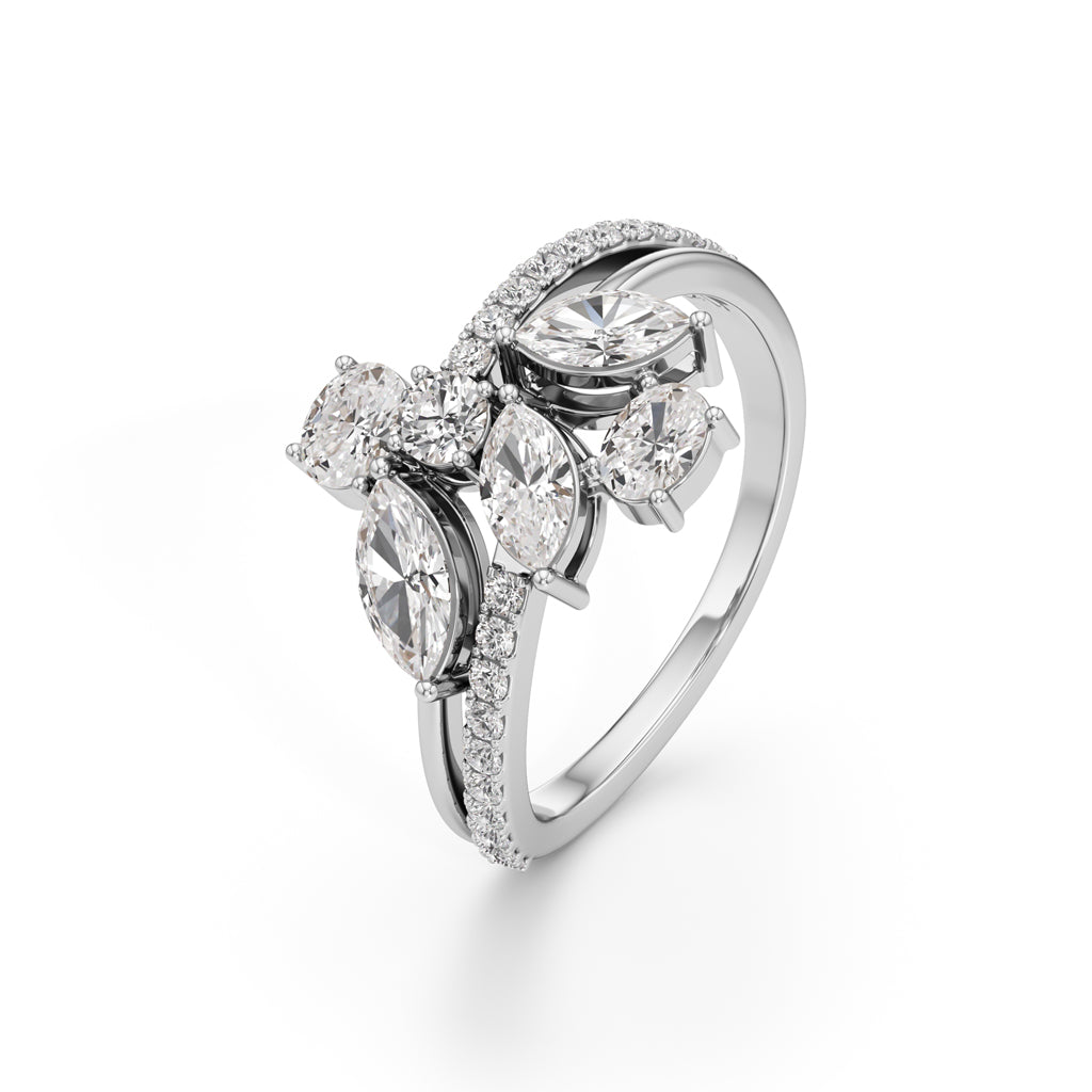 Marquise Muse Diamond Bloom Ring