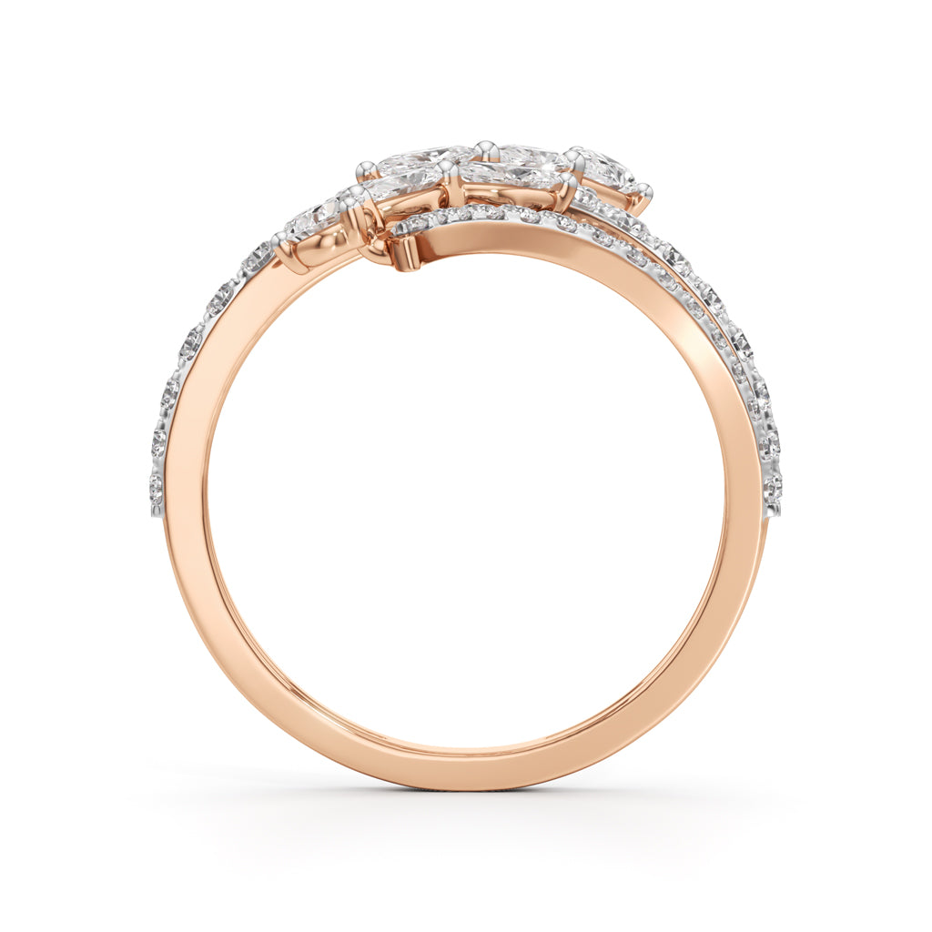 Aurora Vine Multi-Band Ring