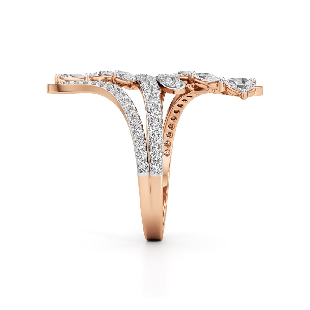 Aurora Vine Multi-Band Ring