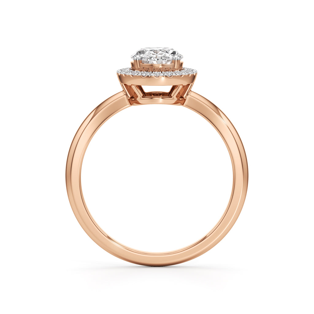 Aurielle Oval Halo Ring