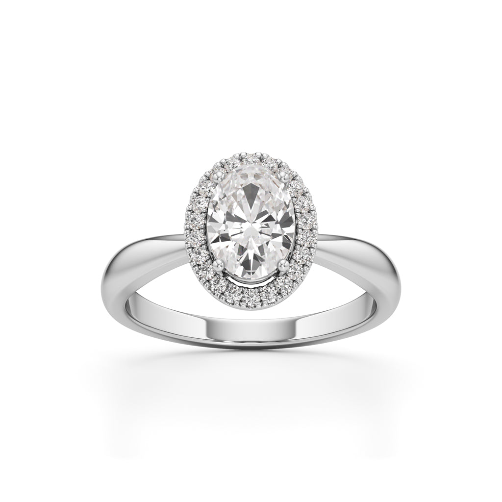 Aurielle Oval Halo Ring