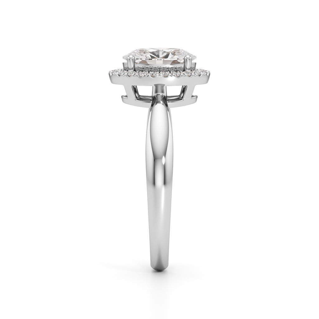 Aurielle Oval Halo Ring