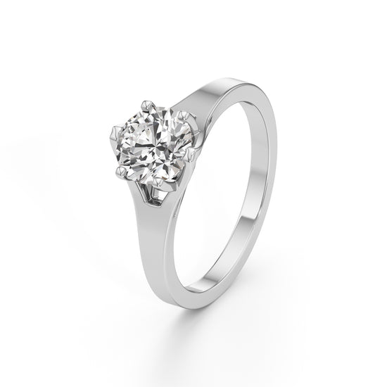 Celestia Solitaire Grace Ring