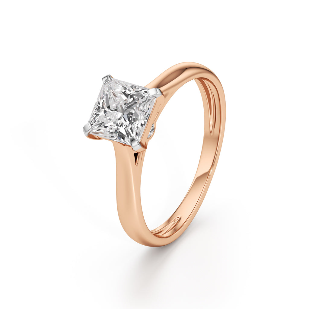 Royal Radiance Princess-Cut Solitaire Ring