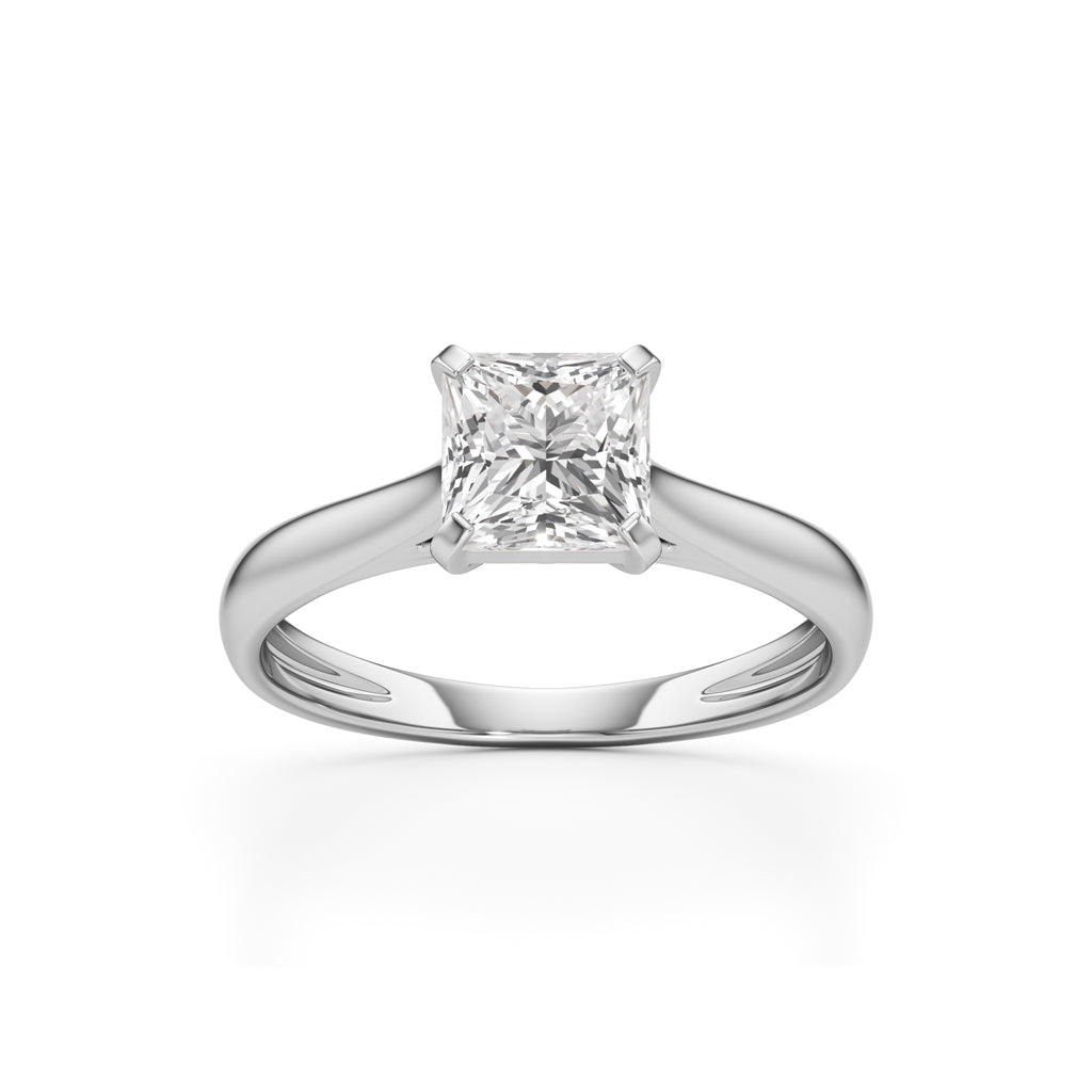 Royal Radiance Princess-Cut Solitaire Ring