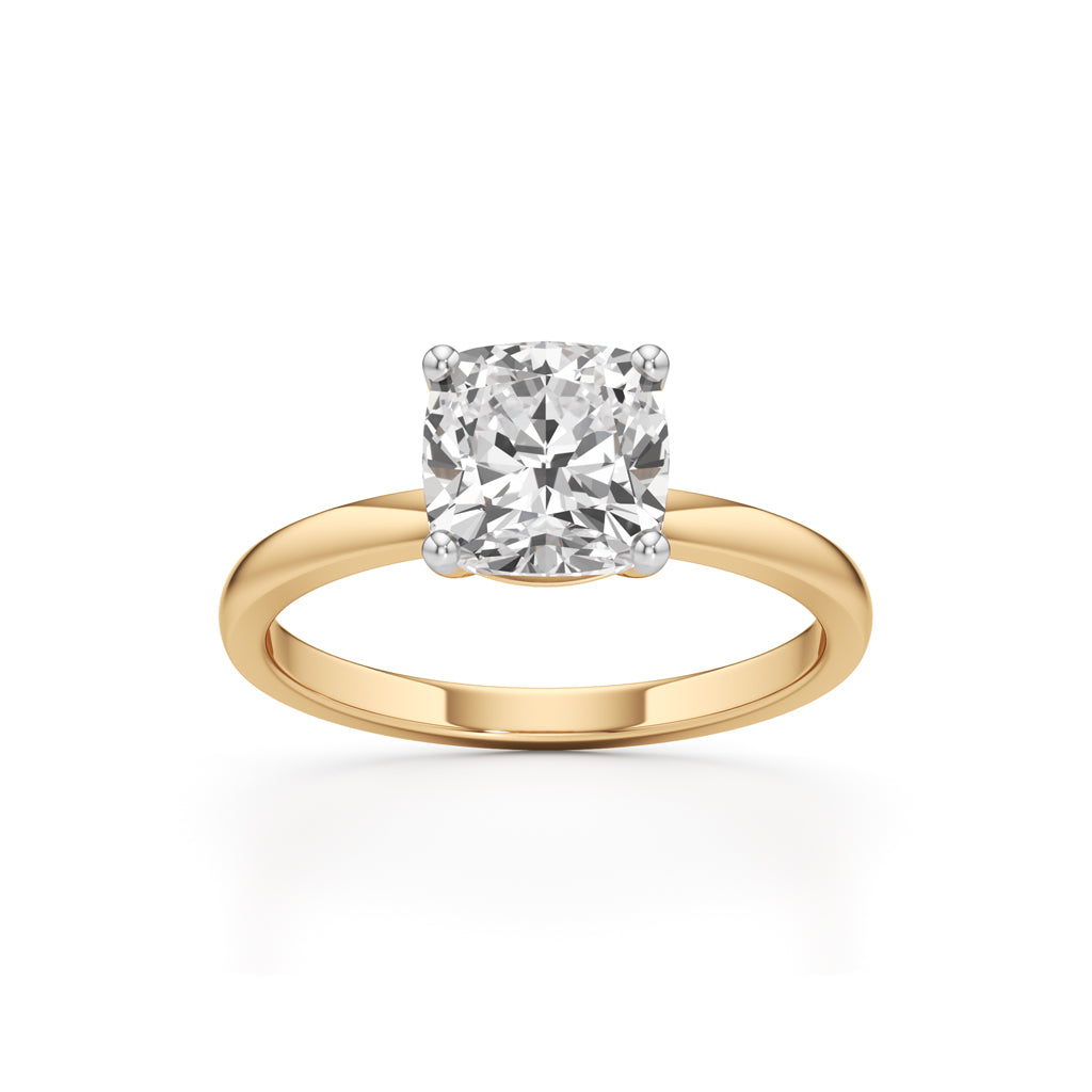 Eterna Cushion Solitaire Ring