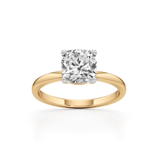 Eterna Cushion Solitaire Ring
