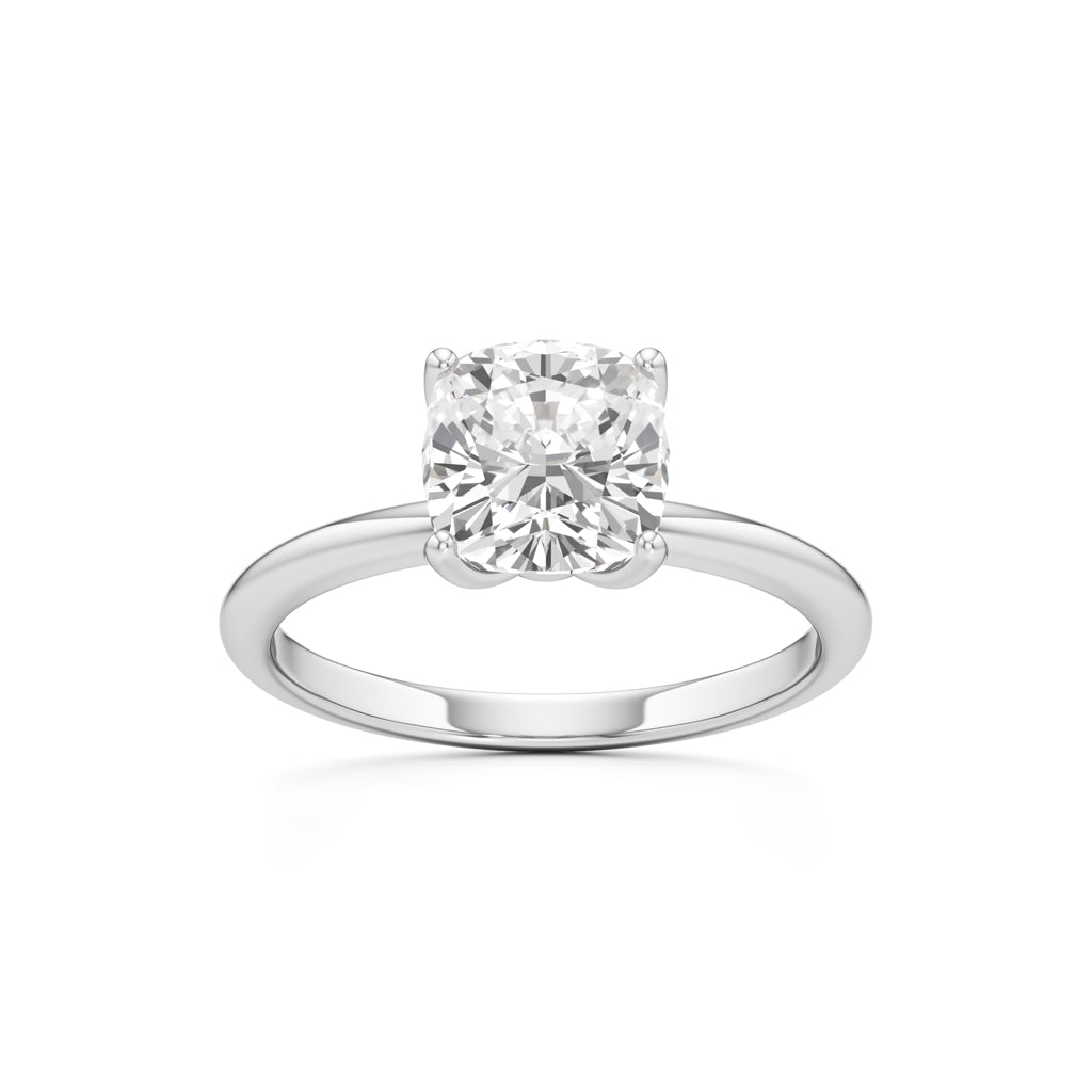 Eternal Spark Cushion-Cut Solitaire Ring