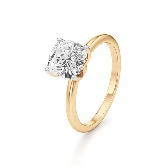 Eternal Spark Cushion-Cut Solitaire Ring