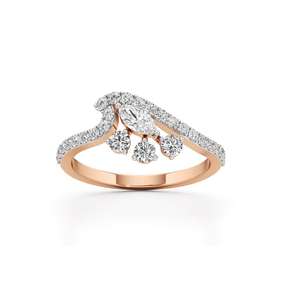 Celestia Curve Diamond Ring
